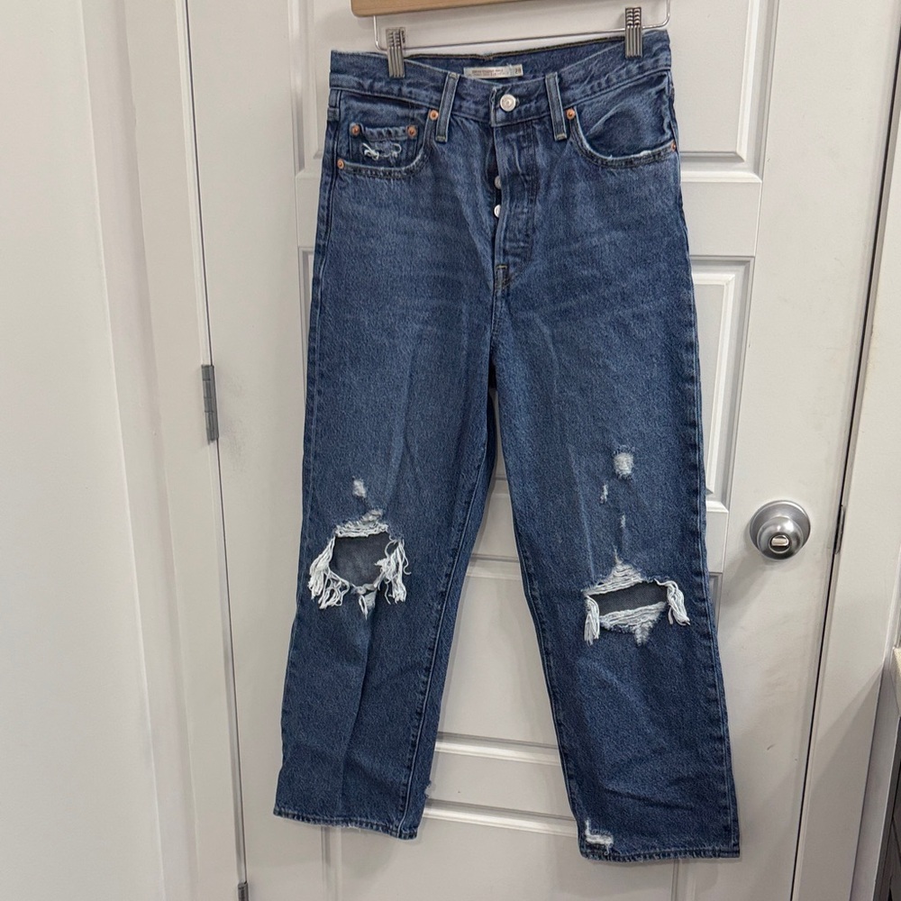 Levi's Ribcage Ankle Size 28 High Rise - Picture 2 of 4